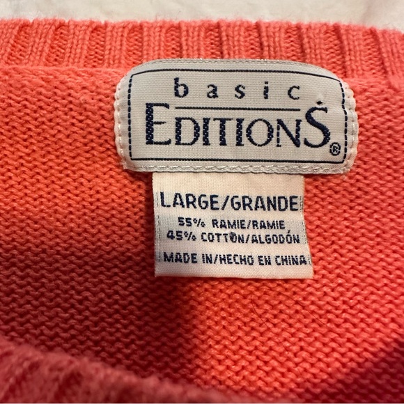 Basic Editions Coral Knit Sweater - Picture 7 of 8
